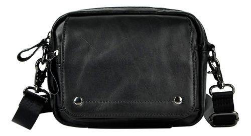 Leaokuu Hombres Riñonera De Cuero Genuino Hip Bum Small Bag