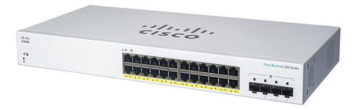 Switch Cisco 220 Administrable 24 Puertos Giga + 4 Ports Sfp