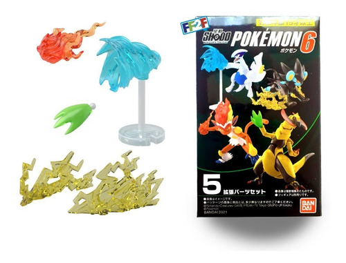 Efectos Haxorus Lugia Luxray Infernape Shodo Pokemon Bandai (Usado)