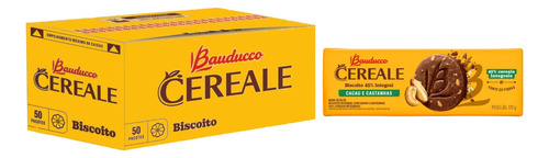 Biscoito Cereale Castanha 170g - Caixa Com 50 Unidades