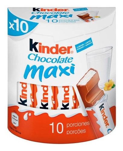 Kinder Maxi Chocolate X 10 Un