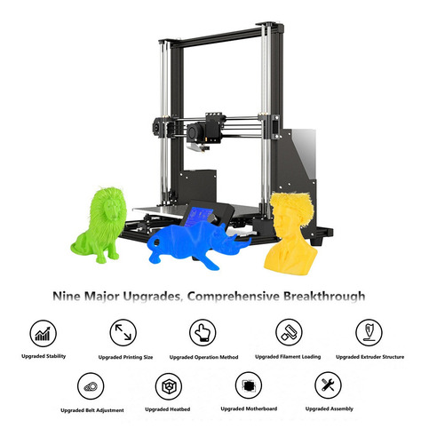 Impresora 3d Anet A8 Plus Alta Precisión Mejorada Para Diy