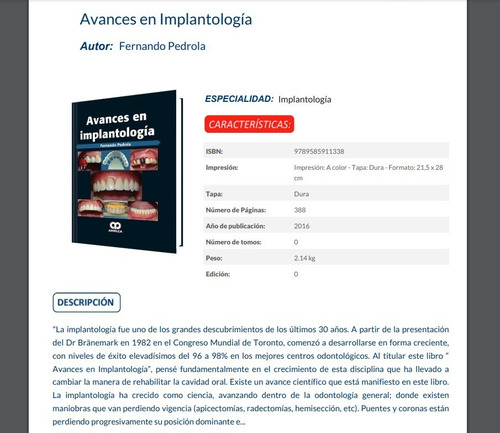 Avances En Implantología
