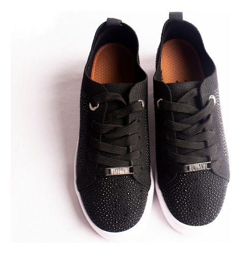Zapatilla Con Brillos Blanca 1214-1059-28079 Mujer Vizzano