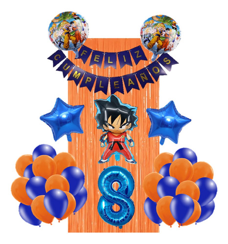 Decoración Para Fiesta Cumpleaños Dragón Ball Goku