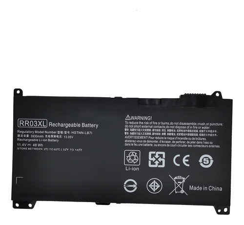 Batería Para Portátil Compatible Con Hp Modelo Rr03xl