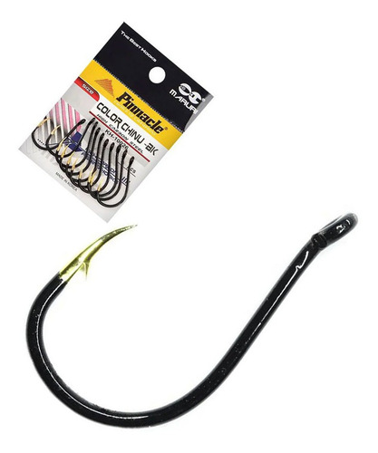 Anzol Pinnacle Chinu Black Ponta Dourado N03 C/10un Piapara