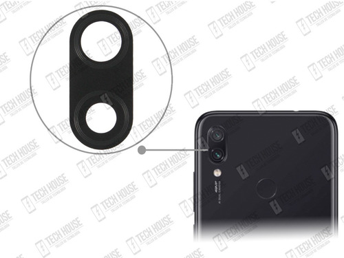 Imagen 3 de 9 de Cristal Camara Trasera Xiaomi Redmi Note 7 C3j Original