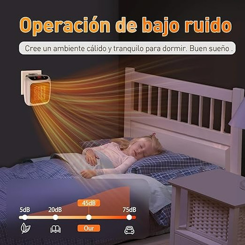 Mini Aquecedor Handy Heater Turbo 800w Portátil Color Gris
