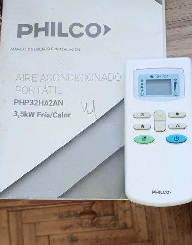 Aire Acondicionado Portátil Philco Frio/calor 3500w Excelent Blanco (Usado)