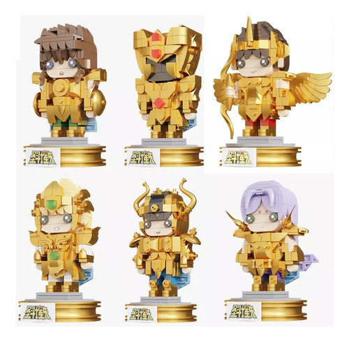 Pantasy Brick Saint Seiya Gold Saints Set De 6