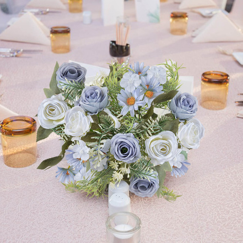 Sombrero De Boda De Imitación Con Flores Artificiales, 4 Uni
