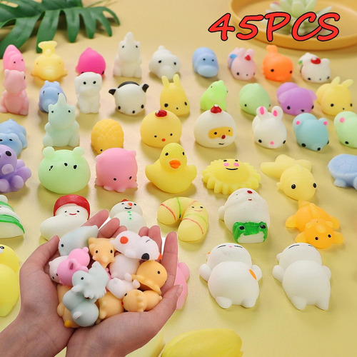 Paquete De Juguetes Antiestrés Mochi Squishy Toys 45 Pcs