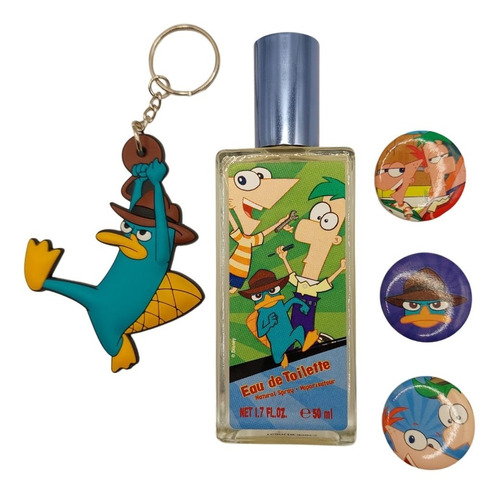 Loción Para Niño Phineas Y Ferb + Llavero 