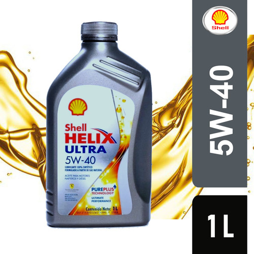 Imagen 1 de 3 de Aceite Shell Helix Ultra 5w40 Fullsintetico Nafta O Diesel