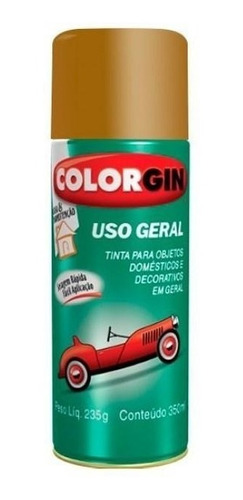 Tinta Spray Colorgin Uso Geral 55271 Marrom Barroco 400ml
