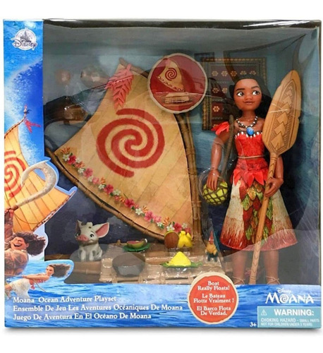 Muñeca Moana Con Balsa Disney Store Rosquillo Toys