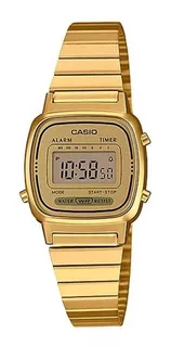 Reloj Casio La670wga Dorado Digital Retro La670w - Original