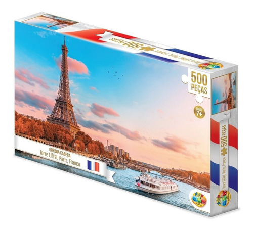 Jogo Quebra Cabeça Puzzle 1000pçs Torre Eiffel Paris França