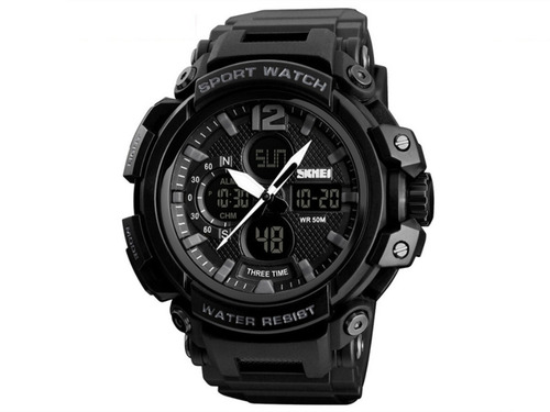 Reloj Skmei 1343 Estilo Militar Negro