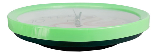 Reloj De Pared Analogico 23 Cm Silencioso Diseño Flamencos