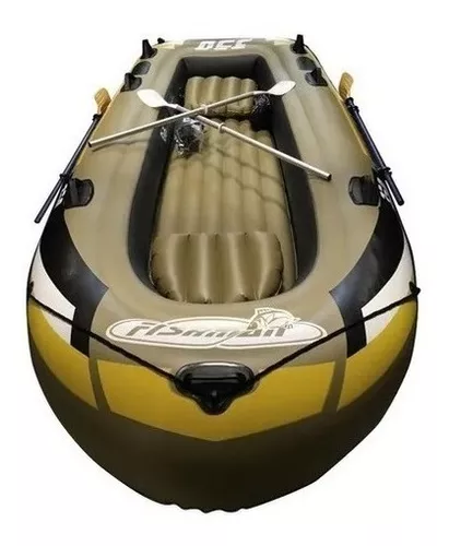 Bote Inflable Fishman 350 Paseos Pesca 4 Personas 3,5 Mts