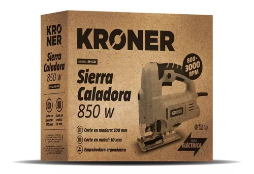 Sierra Caladora De Mano Kroner 850w Profesional 3000 Rpm