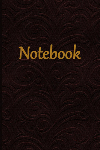 Libro: Notebook | Chocolate Brown Ornament Design: Squared N