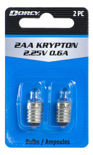 Dorcy 2aa-2.25-volt, 0.6a Krypton Bombilla De Repuesto, Paqu