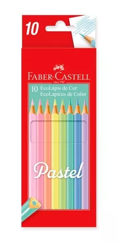 Lapiz Faber Castell Pastel X 10 Colores Largos Original