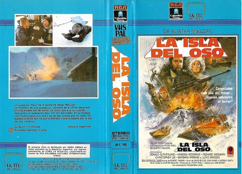 La Isla Del Oso Vhs Donald Sutherland Christopher Lee