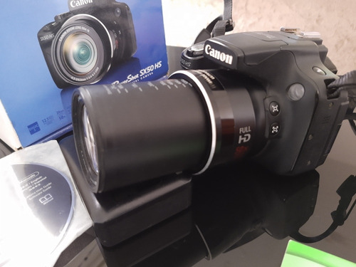 Frete Grátis! Câmera Canon Sx50hs Com 50x De Zoom+acessórios