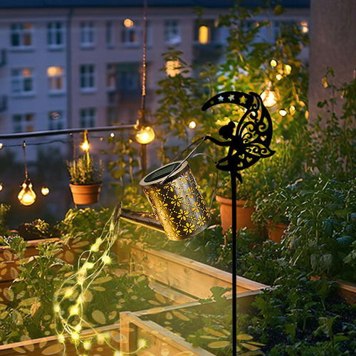 . Riego De Hadas Lata Solar, Luz De Estaca De Jardín,