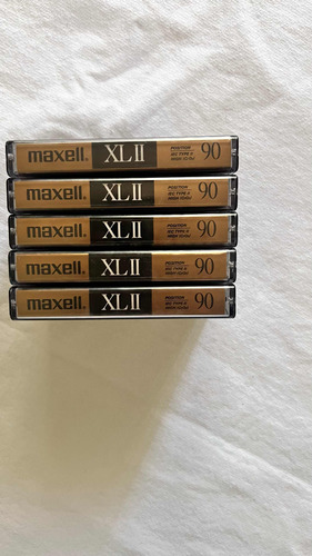 Set 5 Cassettes Maxell Xl-ii 90