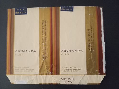 Marquilla, Viginia Slims. Made In Usa. Mira!!!!