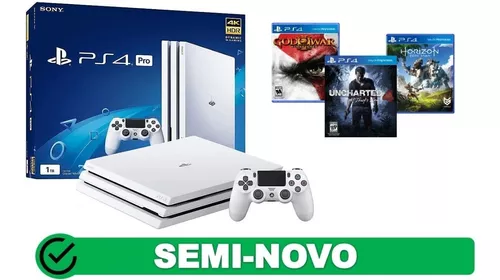 Ps4 Pro 1tb + 2 Controles + 32 Jogos (mídia Fisica) - Escorrega o Preço