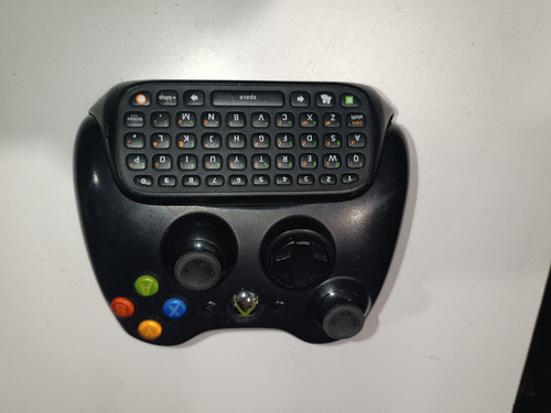 Control Original Con Teclado Xbox 360 Negro (Usado)