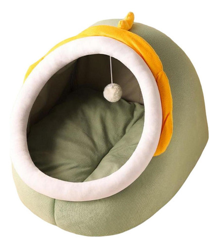 Cama Para Gatos Con Bola De Felpa Antideslizante Y S Verde S