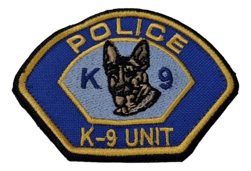 Parche Bordado Police K9 Unit Perro Dog Rescate Abrojo