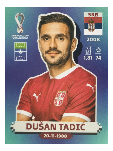 Figurinhas Avulsa Sérvia (srb) Panini Copa Do Mundo 2022