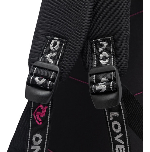 Mochila Escolar C/ Estojo Feminina Ampla Cor Preto Desenho Do Tecido Lisa