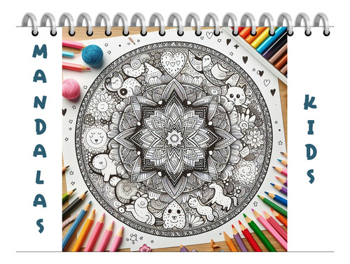 Kid Imprimible De Mandalas Navideños Para Colorear Pdf A4