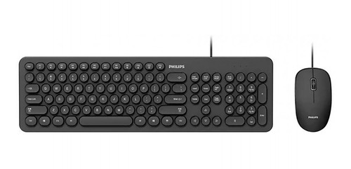 Combo Mouse Teclado Philips Usb Spt6334 - Tecnobox