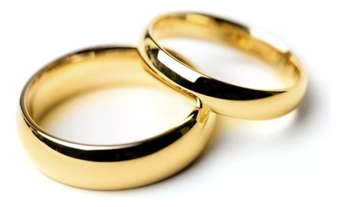Alianzas Casamiento Compromiso Oro 18k 6g Par Anillos Boda