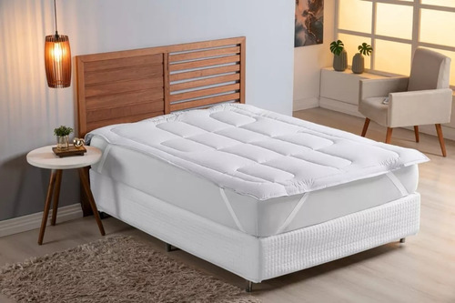Pillow Top Protetor Colchão Cama Box Queen Size Extra Macio