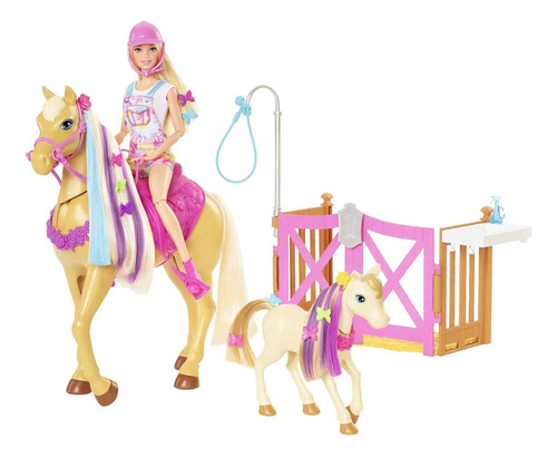 Barbie Sisters & Pets, Con Caballo Peinados Divertidos, Jugu