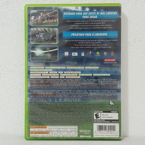 Pes 2011 Pro Evolution Soccer Apenas Capa + Manual Xbox 360