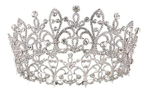 Lurrose Corona De Diamantes De Imitacion Nupcial Tiara Prin