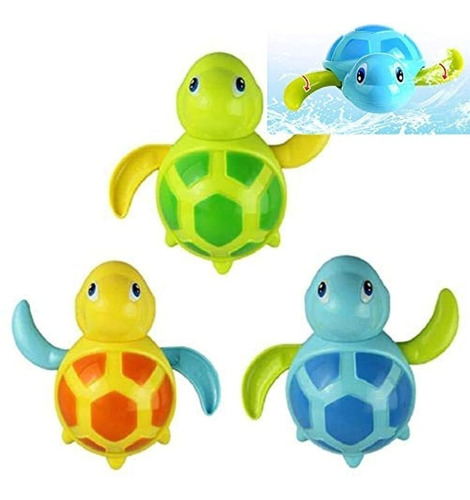 Wedfeir 3 Piezas Baño Natacion Tortuga Juguete Para Bebe