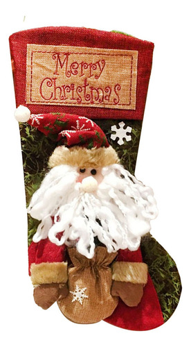 Exquisitas Medias Navideñas Personalizadas Hechas A Mano